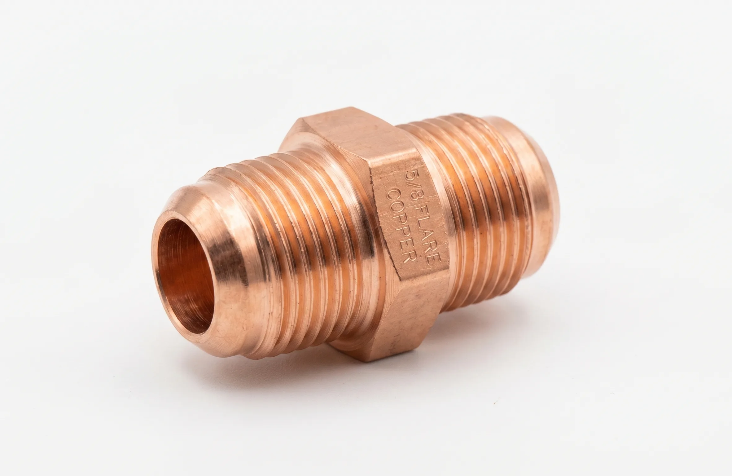 Niple de cobre 5/8" para refrigeración