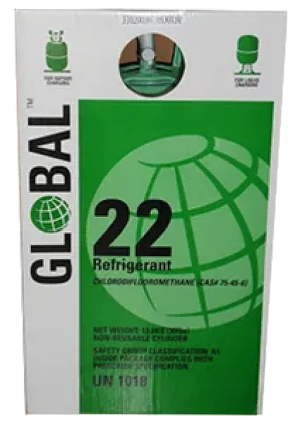 Bombona gas refrigerante R-22 13,6 kg Global